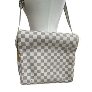 Louis Vuitton Naviglio Crossbody White Canvas Damier